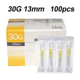 100 pieces, 30G * 4mm ,30G * 13mm , 30G * 25mm , micro-plastic injection cosmetic sterile needle surgical tool