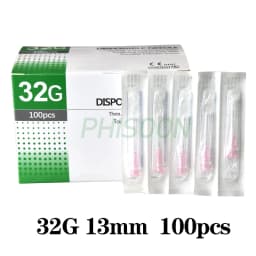 100 pieces, 30G * 4mm ,30G * 13mm , 30G * 25mm , micro-plastic injection cosmetic sterile needle surgical tool