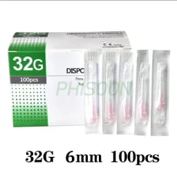 100 pieces, 30G * 4mm ,30G * 13mm , 30G * 25mm , micro-plastic injection cosmetic sterile needle surgical tool