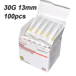 100 pieces, 30G * 4mm ,30G * 13mm , 30G * 25mm , micro-plastic injection cosmetic sterile needle surgical tool