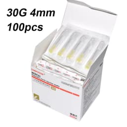 100 pieces, 30G * 4mm ,30G * 13mm , 30G * 25mm , micro-plastic injection cosmetic sterile needle surgical tool