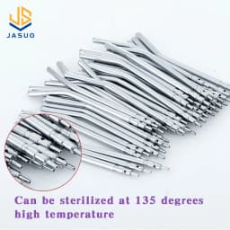 10pcs Dental 3 Way Syringe Tips Air Water Spray Triple Syringe for 3 Way Tube Stainless Steel Syringe Spray Nozzles Tips