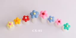 8Pcs Candy Silicone Toe Separator Foot Finger Divider Form Manicure Pedicure Care Nail Art Tool Daisy Flower Holder Accessory