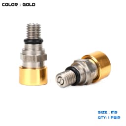 M5 Bleed Waterproof front Fork Bleeder Relief Valve Fork Relief Valve Fit CRF YZF KXF Fork Bleed Valve Stainless steel