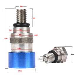 M5 Bleed Waterproof front Fork Bleeder Relief Valve Fork Relief Valve Fit CRF YZF KXF Fork Bleed Valve Stainless steel