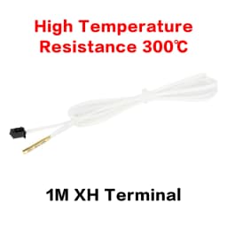 3D printer 3d parts HT-100K ntc thermistor Temperature Sensor 100K Ohm NTC 3950 with Cable for High Temperature Filament 1/2M