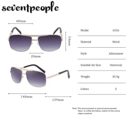 Vintage Square Sunglasses Men Luxury Brand Designer Metal Frames Sun Glasses for Male Fashion Rectangular Sunglass Gafas De Sol