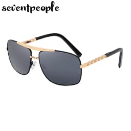 Vintage Square Sunglasses Men Luxury Brand Designer Metal Frames Sun Glasses for Male Fashion Rectangular Sunglass Gafas De Sol