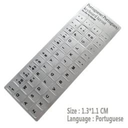 SR Matte Silver Keyboard Stickers English French Russian Italian German Arabic Spanish Thai Portugal Turkish Laptop Accessories