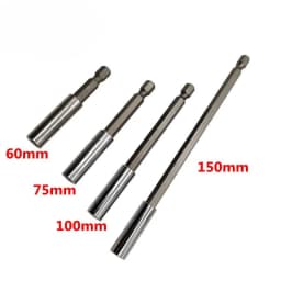 Magnetic Bit Extension Holder Quick Change 1/4" Hex Shank Screw Bit Holder Screwdriver Bit Holder 60mm 75mm 100mm 150mm
