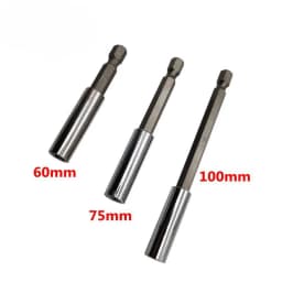 Magnetic Bit Extension Holder Quick Change 1/4" Hex Shank Screw Bit Holder Screwdriver Bit Holder 60mm 75mm 100mm 150mm