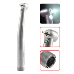 Dental High Speed Handpiece LED Self-Power E-generator Fiber Optic Push Button Air Turbine 2/4Hole Cartridge Rotor Fit NSK KAVO