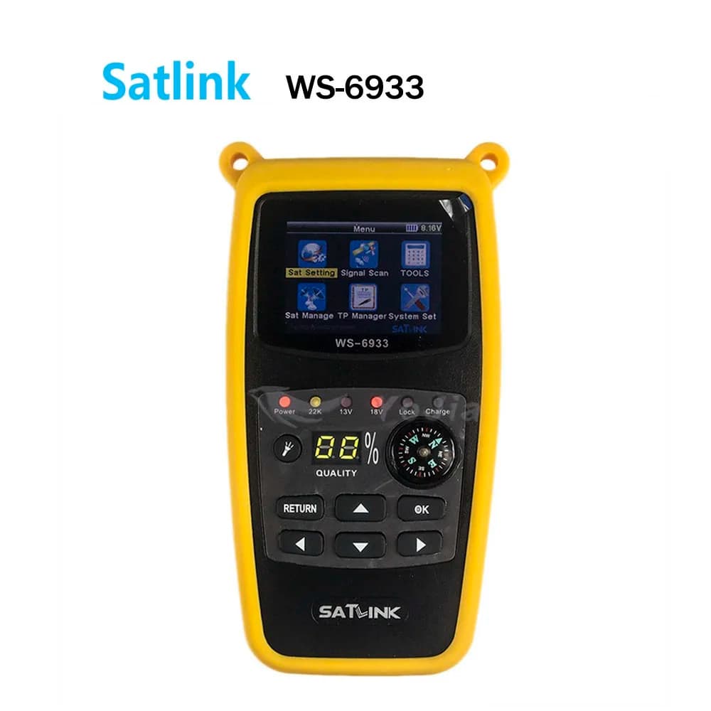 Original Satlink WS-6933 DVB-S2 Satfinder FTA C&KU Band Digital Satellite Finder 2.1 inch LCD Display DVB S2 Sat Meter WS 6933