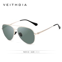 VEITHDIA Brand Sunglasses Classic Fashion Men Women Polarized Mirror UV400 Lens Outdoor Eyewear Accessories For Male/Female 8259