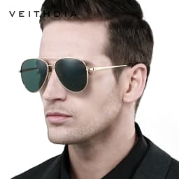 VEITHDIA Brand Sunglasses Classic Fashion Men Women Polarized Mirror UV400 Lens Outdoor Eyewear Accessories For Male/Female 8259