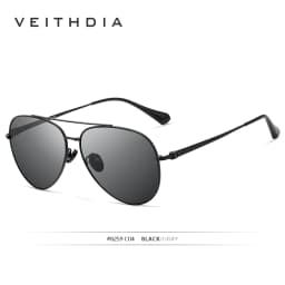 VEITHDIA Brand Sunglasses Classic Fashion Men Women Polarized Mirror UV400 Lens Outdoor Eyewear Accessories For Male/Female 8259