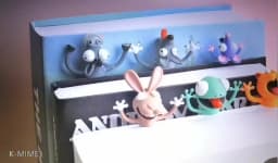 Funny 3D Animal Stereo Bookmarks as Reading School Stationery Gift Shark Panda Koala Book Marker Distributor Price
