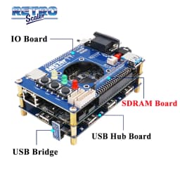 RetroScaler MisTer SDRAM 32MB(v2.2)/128MB(v3.0) Manual Welding Extra Slim Board for MisTer FPGA DE10-Nano
