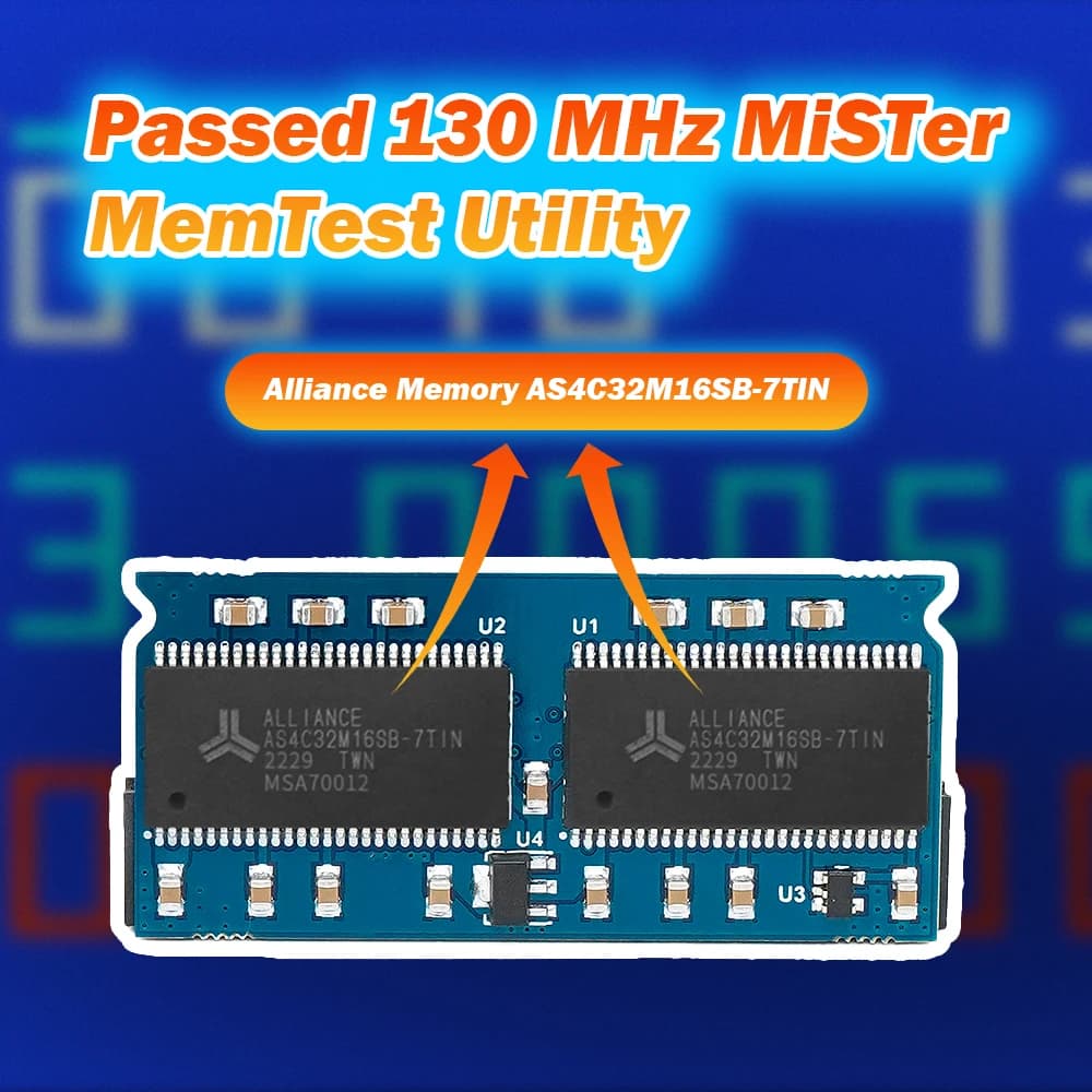 RetroScaler MisTer SDRAM 32MB(v2.2)/128MB(v3.0) Manual Welding Extra Slim Board for MisTer FPGA DE10-Nano