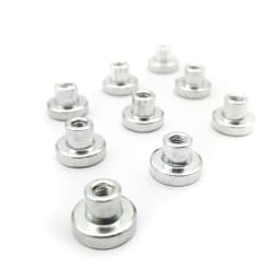 10Sets/lot M3 H:8-10 mm Magnet Column Magnetic Screw For LED Ceiling Light Mounting Cylinders Magnet Kits Of Lamp Fitting Plate