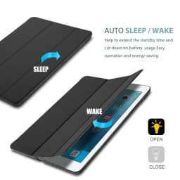 Case Cover For iPad Mini 1 2 3 4 5 2019 A1432 Lightweight Slim Shell Capa PU Leather Cover iPad Mini 6 7 8.3 2021 2024 A17 Case