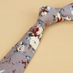 Brand New Floral Tie for Men's Narrow Casual Mens Ties for Wedding Party Flower Skinny Neckties for Women Printed Male Neck Ties