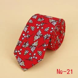 Brand New Floral Tie for Men's Narrow Casual Mens Ties for Wedding Party Flower Skinny Neckties for Women Printed Male Neck Ties