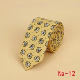 Brand New Floral Tie for Men's Narrow Casual Mens Ties for Wedding Party Flower Skinny Neckties for Women Printed Male Neck Ties