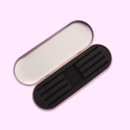 4 Slots Eyelashes Tweezers Box Exquisite Tinplate Storage Protection Box Eyelash Extension Tools Lash Extension Beauty Makeup