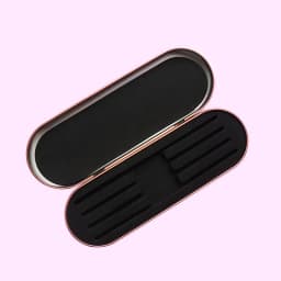 4 Slots Eyelashes Tweezers Box Exquisite Tinplate Storage Protection Box Eyelash Extension Tools Lash Extension Beauty Makeup