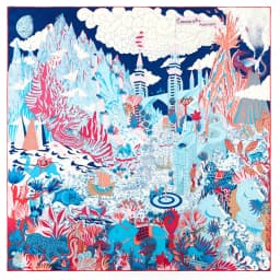 POBING Manual Hand Rolled Twill Silk Scarf Women Three Giraffes Square Scarves Echarpes Foulards Femme Wrap Bandana Hijab 90CM