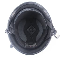 1X M/L/XL Vintage Motorcycle Cruiser Helmet Half Face German Helmet Motorcycle Helmet Bright Black Car-styling DOT