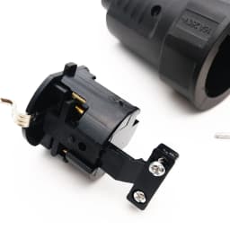 1PCS Black EU 16A UPS PDU Germany Grounded Assemble Wired Plug Socket Korea Russia Power Cable Female Male Detachable Connector