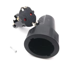 1PCS Black EU 16A UPS PDU Germany Grounded Assemble Wired Plug Socket Korea Russia Power Cable Female Male Detachable Connector
