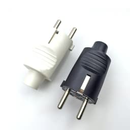 1PCS Black EU 16A UPS PDU Germany Grounded Assemble Wired Plug Socket Korea Russia Power Cable Female Male Detachable Connector