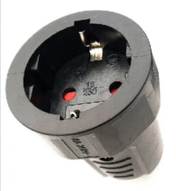 1PCS Black EU 16A UPS PDU Germany Grounded Assemble Wired Plug Socket Korea Russia Power Cable Female Male Detachable Connector