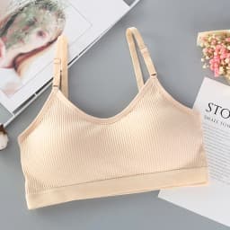 Women Padded Bras Tube Top Non-wire Underwear Solid Color Female Sexy Lingerie Comfort Bandeau Crop Top Adjust Straps Intimates