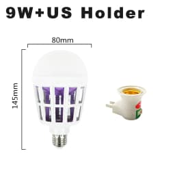 AC220V UV LED Bulb 9W Mosquito Killer Lamp Bulbs LED Electric Shock Mosquito Killer Lamp Mosquito Trap Insect Killer Light Bulb