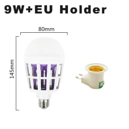 AC220V UV LED Bulb 9W Mosquito Killer Lamp Bulbs LED Electric Shock Mosquito Killer Lamp Mosquito Trap Insect Killer Light Bulb