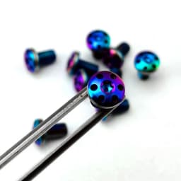 1911 Grips Screws Stainless Steel CNC T8 Plum Screw 1911 Roasting Blue Grip Nail