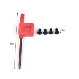 1911 Grips Screws Stainless Steel CNC T8 Plum Screw 1911 Roasting Blue Grip Nail