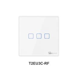 SONOFF T2EU-RF Wall Panel Sticky 433MHz RF Remote Wireless 1-3 Gang Two-Way Control with 4CHPROR3 RFR2 TX Wall Switches