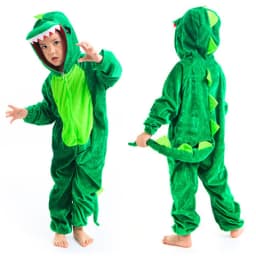 Cute Child Dinosaur Kugurumi Costume Cosplay Boys 2-4T 4-8Y Green Black Kindergarten School Party Game Role Play Suit Umorden