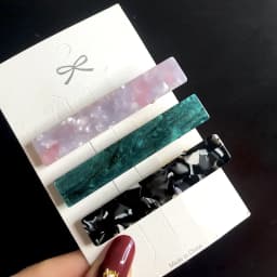 New 3pcs Set Fashion Acrylic Hair Clip For Women Korean Trendy Geometric Hair Berrettes Girl Hair Accessories Hairgrip Wholeslae