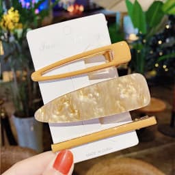 New 3pcs Set Fashion Acrylic Hair Clip For Women Korean Trendy Geometric Hair Berrettes Girl Hair Accessories Hairgrip Wholeslae