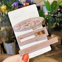 New 3pcs Set Fashion Acrylic Hair Clip For Women Korean Trendy Geometric Hair Berrettes Girl Hair Accessories Hairgrip Wholeslae