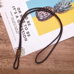 Genuine Leather Lanyard for Mobile Phone Badge Keys ID Credit Work Card Holder Wrist Neck Lanyard Strap Key Ring Chain Keychain