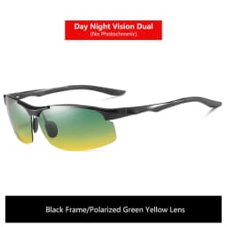 Sunglasses For Men Fashion Day Glasses For Night Vision Photochromic Outdoor Driving Rimless Male Polarized UV400 Lens VT2173