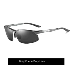 Sunglasses For Men Fashion Day Glasses For Night Vision Photochromic Outdoor Driving Rimless Male Polarized UV400 Lens VT2173