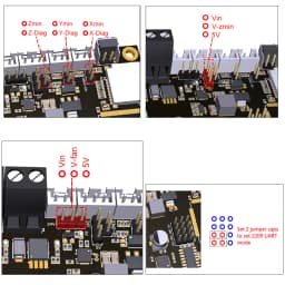 FYSETC E4 Board with Built-in Wi-Fi and Bluetooth 4 pcs TMC2209 240MHz 16M Flash 3D Printer Control Board Based for 3D Printer